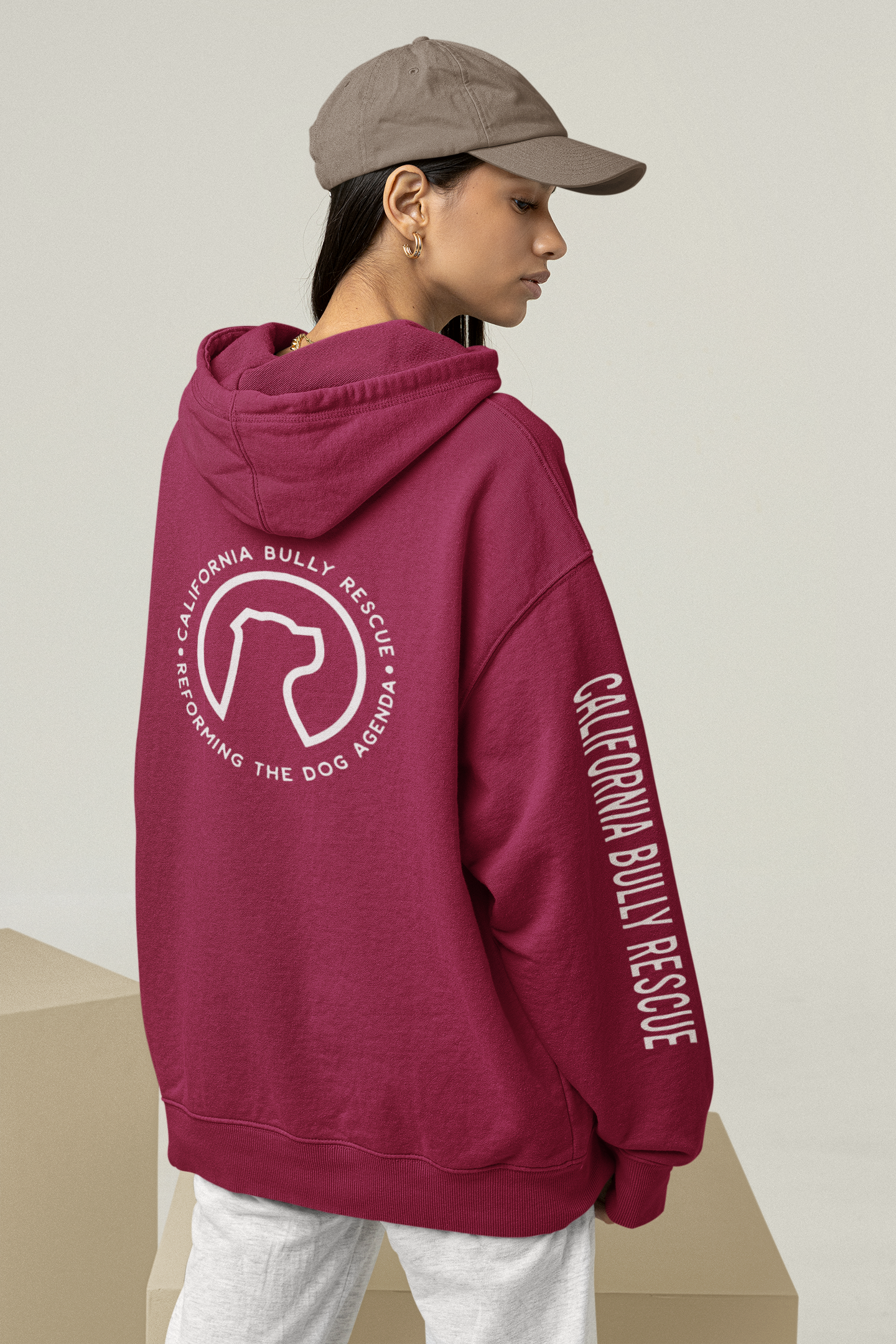 California Bully Rescue Pull Over Hoodie (available in several colors) - Ruff Life Rescue Wear