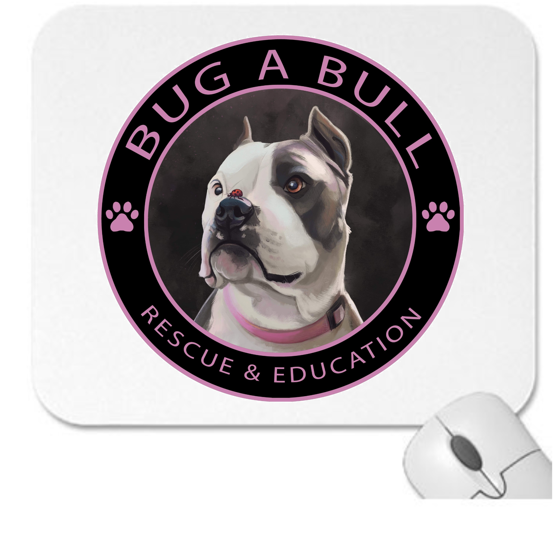 Bug A Bull Mouse Pad - Ruff Life Rescue Wear