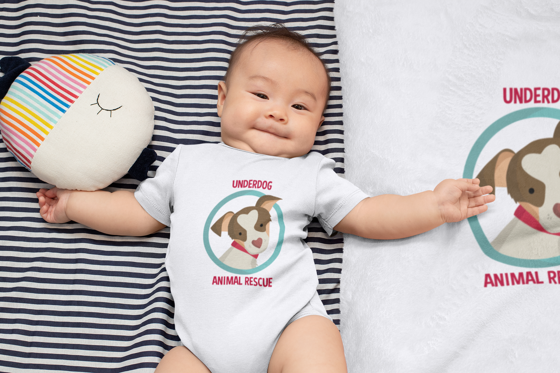 Underdog Baby Onsie - Ruff Life Rescue Wear