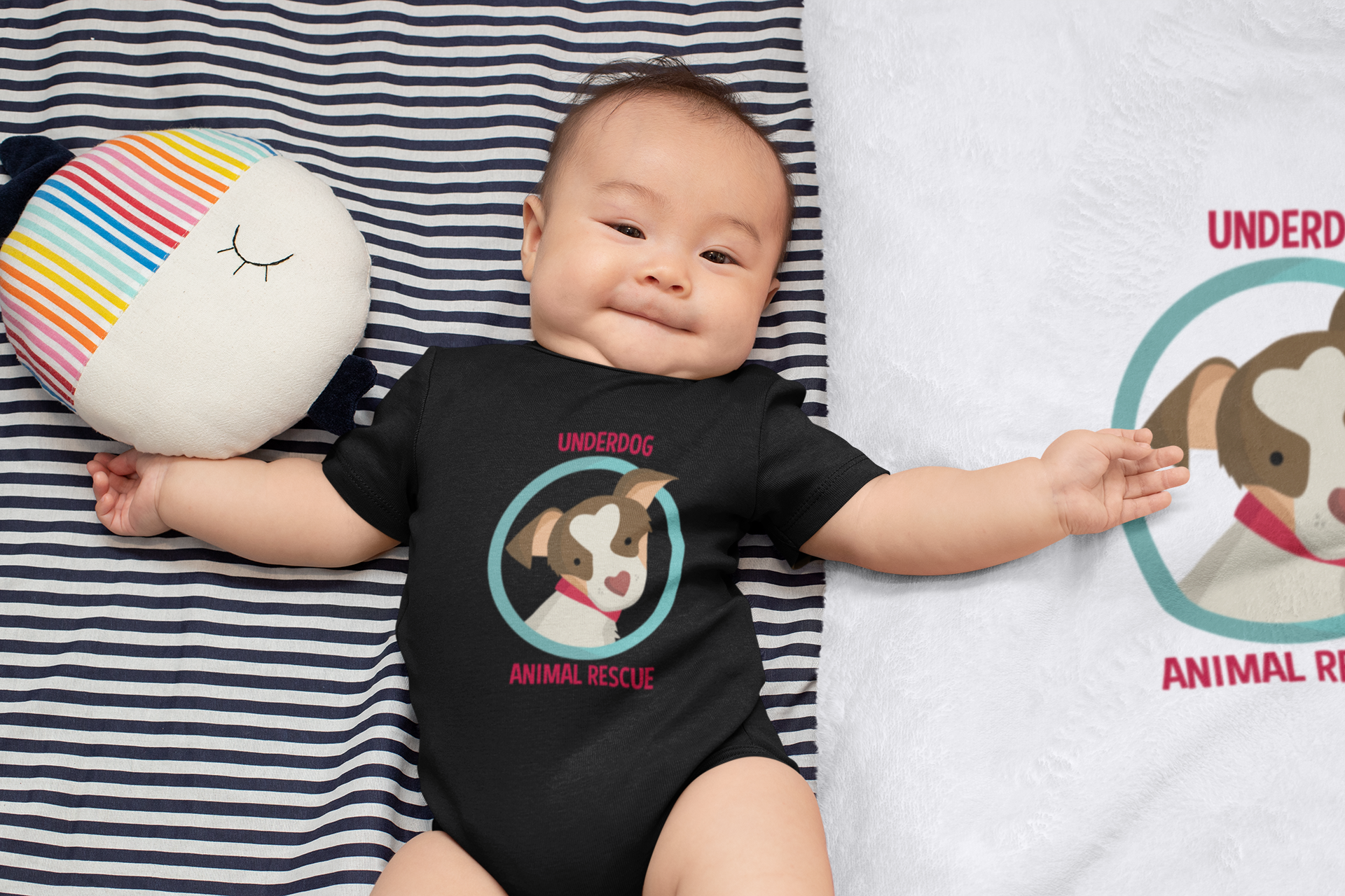 Underdog Baby Onsie - Ruff Life Rescue Wear