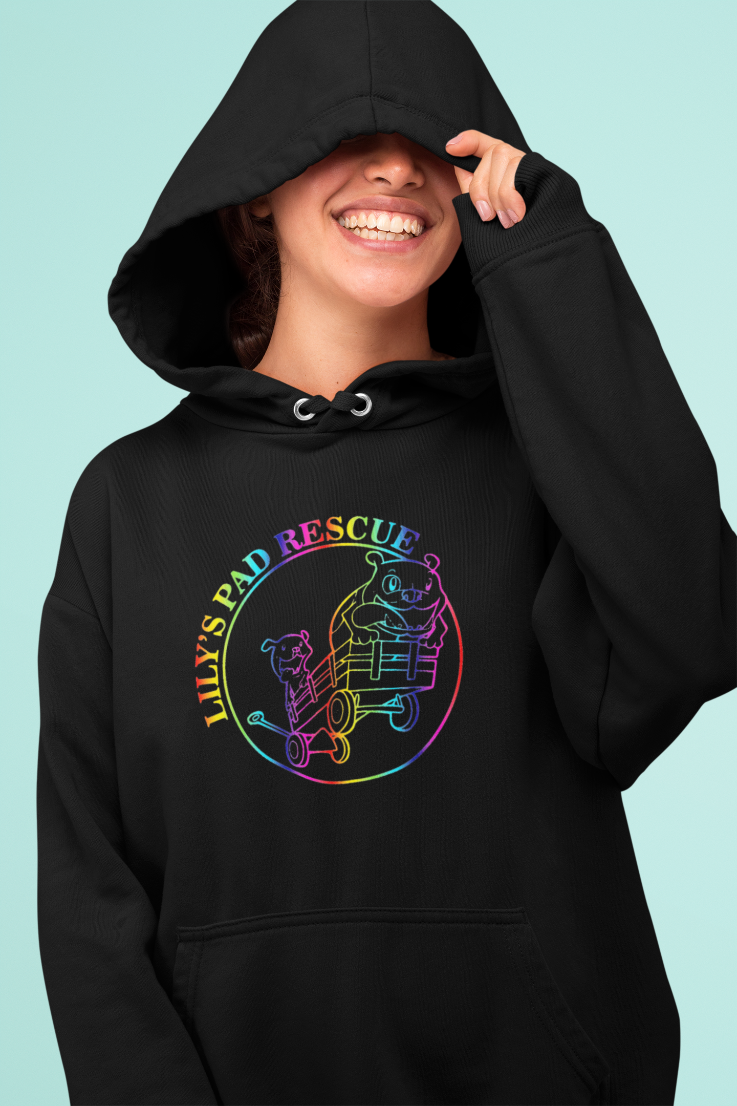 Lily's Pad Rescue Pride Pullover Hoodie - Ruff Life Rescue Wear