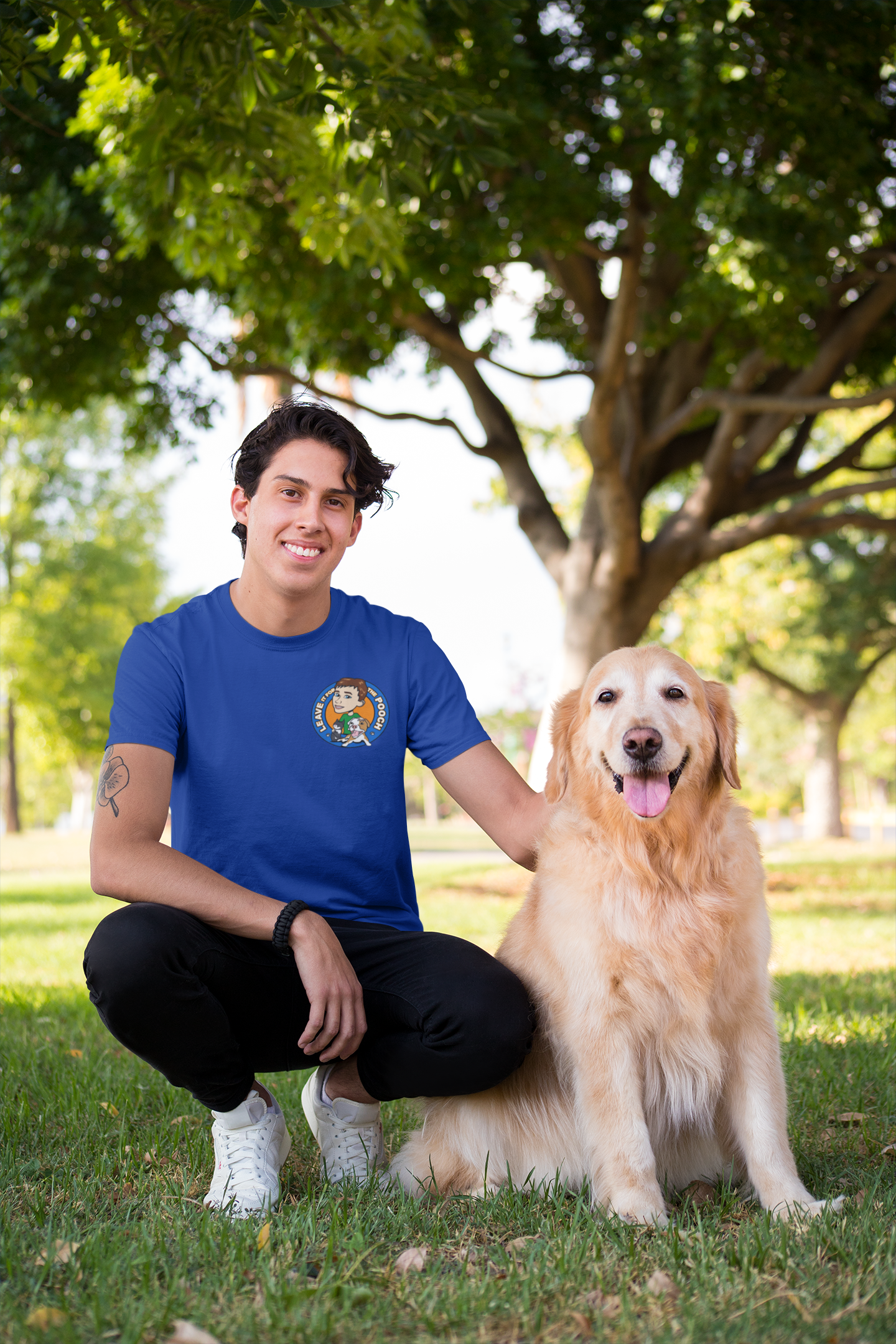 New Logo Leave It For The Pooch Small Logo Unisex Tee - Ruff Life Rescue Wear