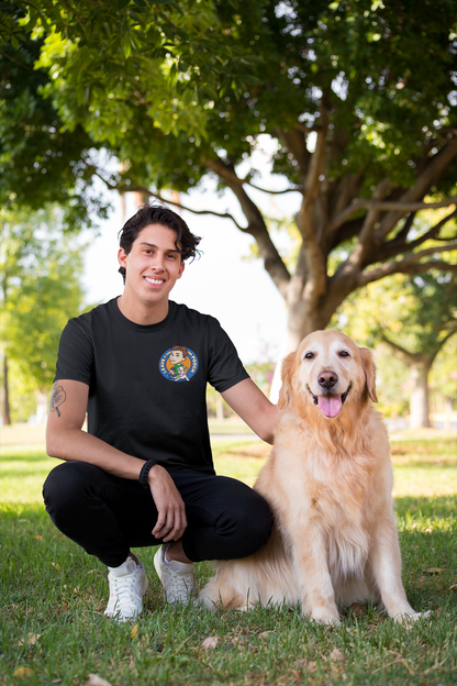New Logo Leave It For The Pooch Small Logo Unisex Tee - Ruff Life Rescue Wear