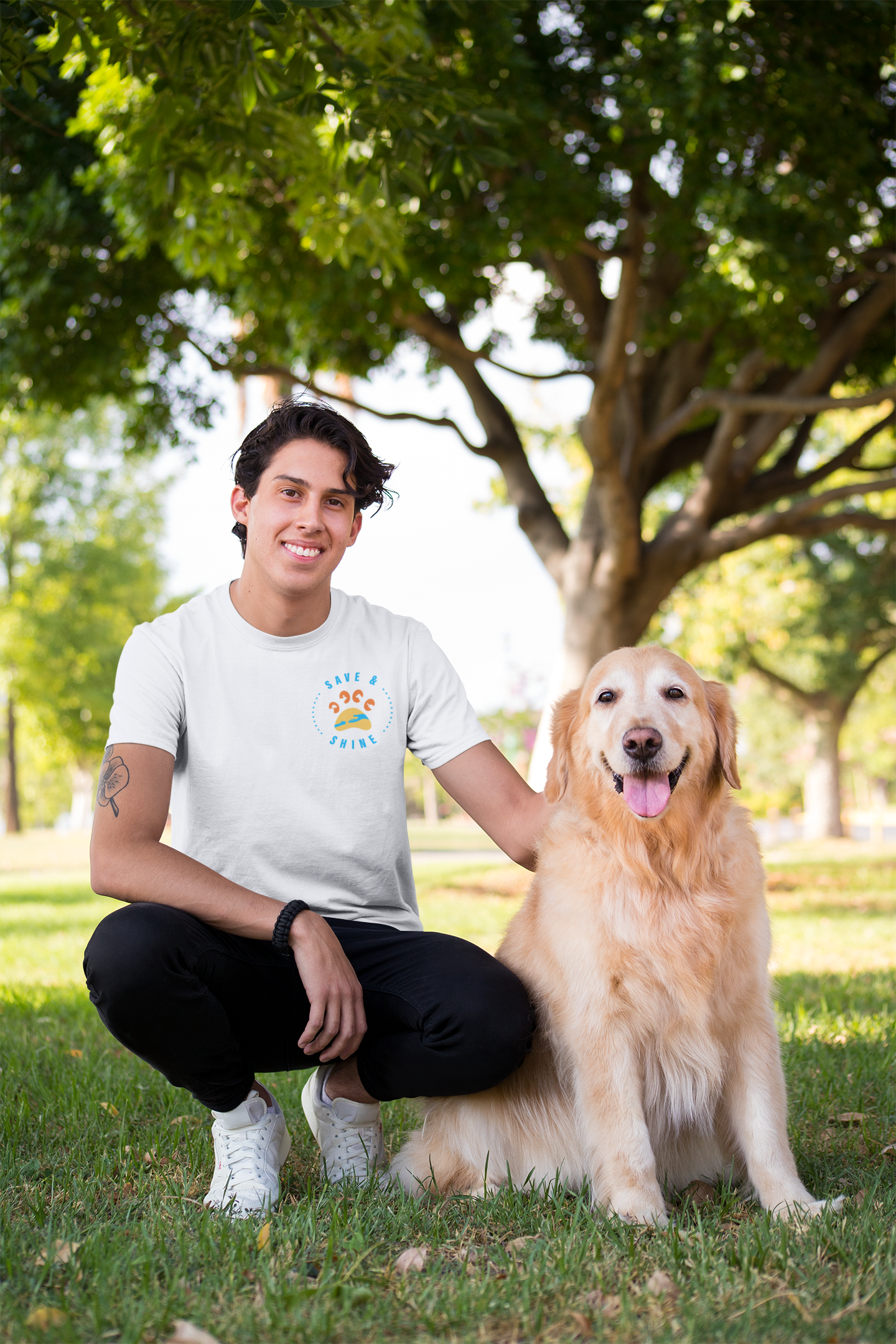 Save and Shine Small Logo Unisex Tee - Ruff Life Rescue Wear