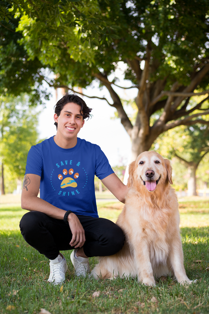 Save and Shine Large Logo Unisex Tee - Ruff Life Rescue Wear