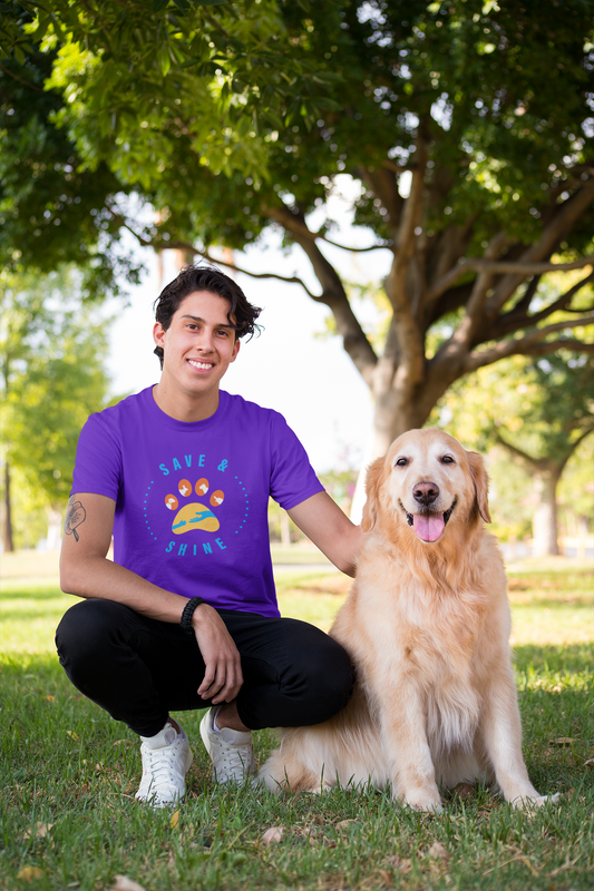 Save and Shine Large Logo Unisex Tee - Ruff Life Rescue Wear