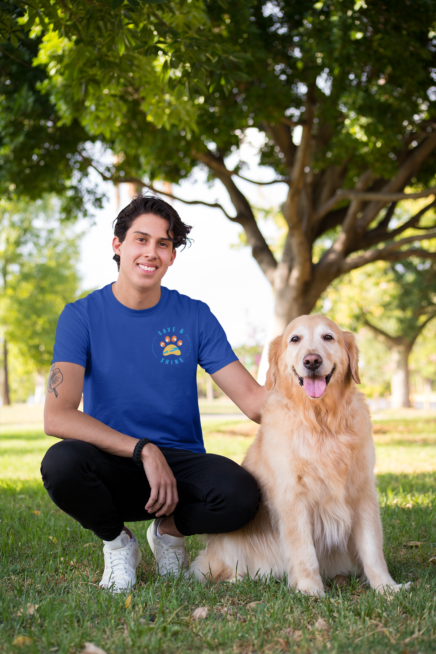 Save and Shine Small Logo Unisex Tee - Ruff Life Rescue Wear