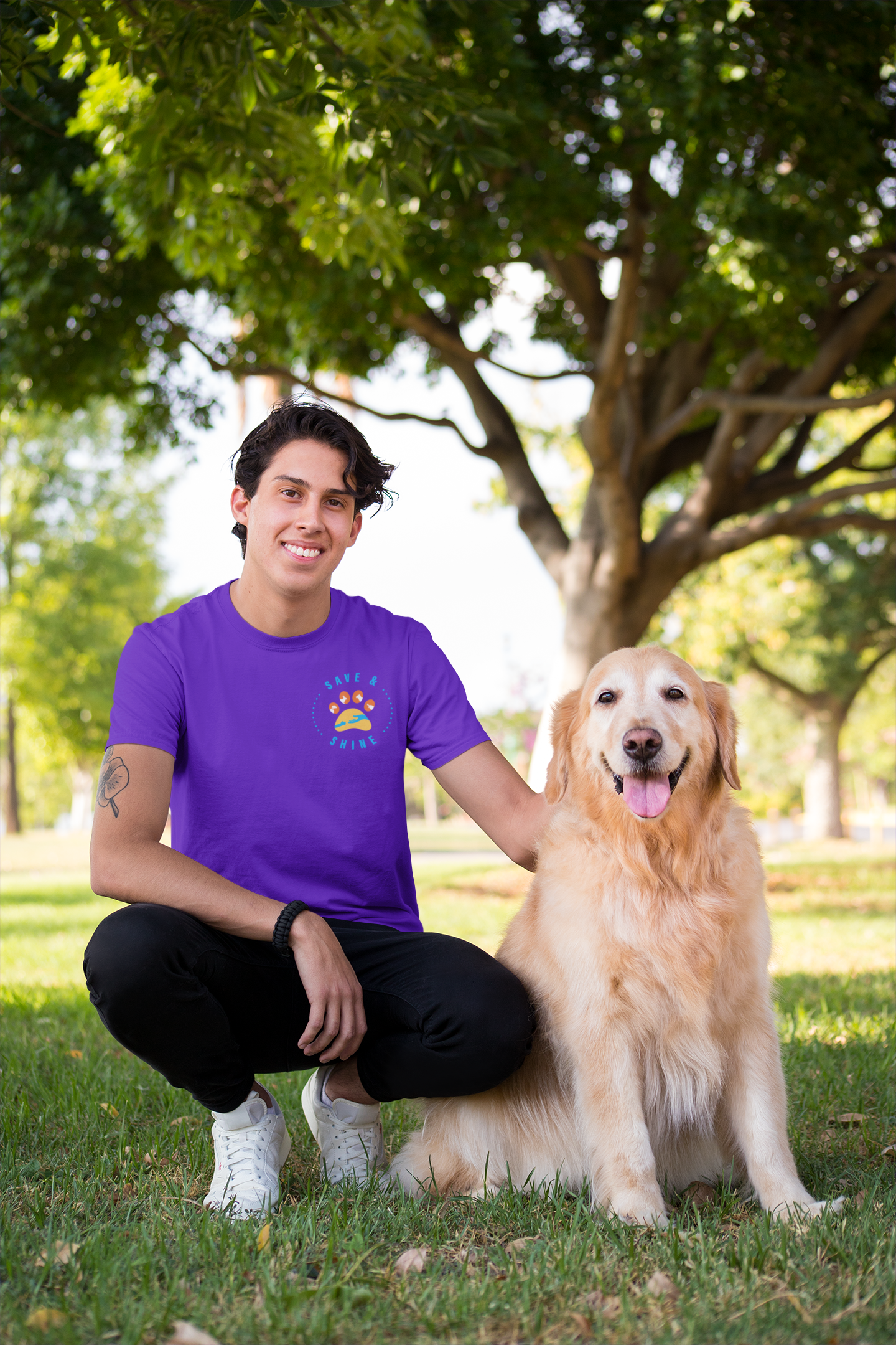 Save and Shine Small Logo Unisex Tee - Ruff Life Rescue Wear