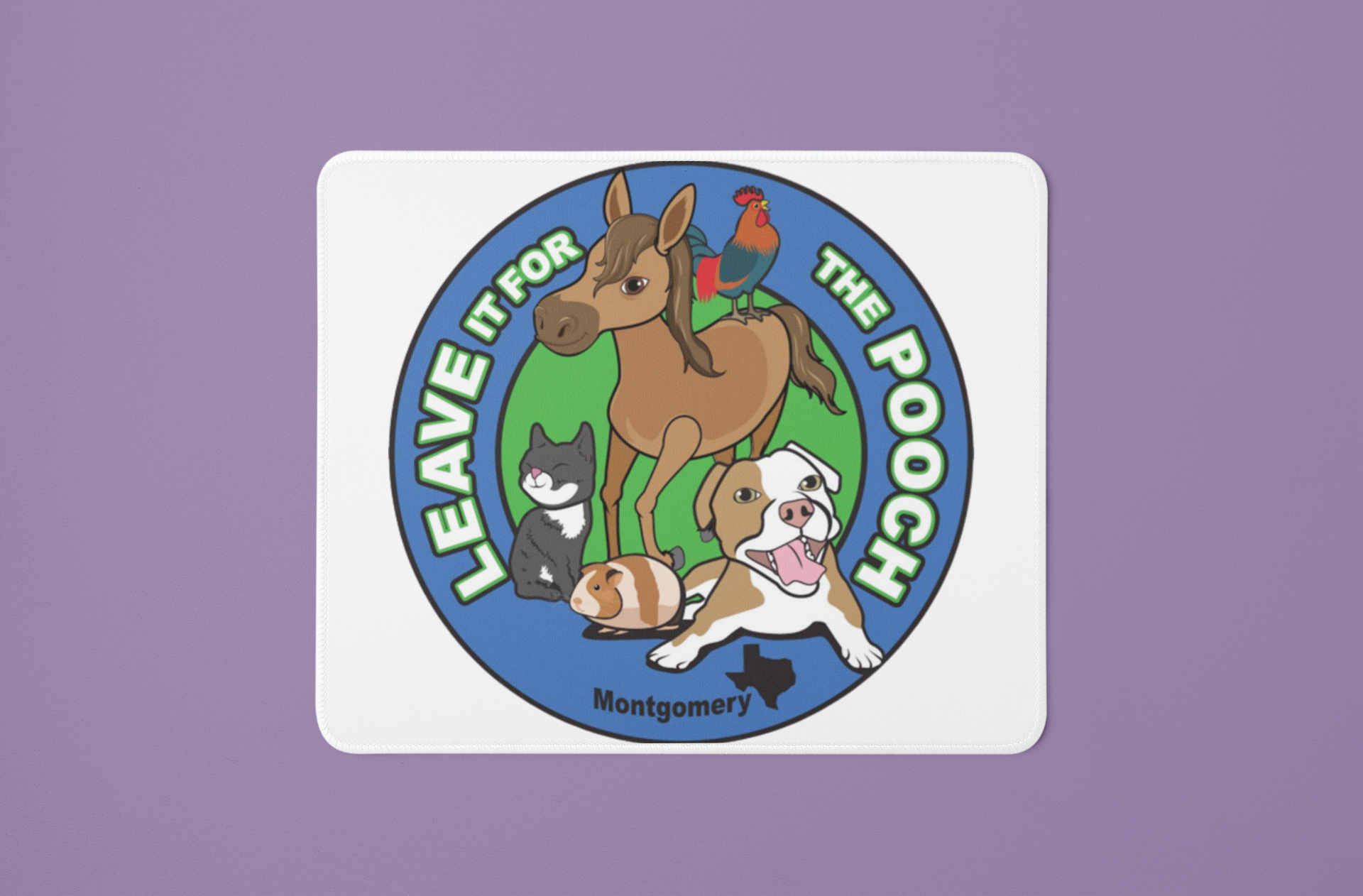 Leave it for the Pooch Mousepad - Ruff Life Rescue Wear