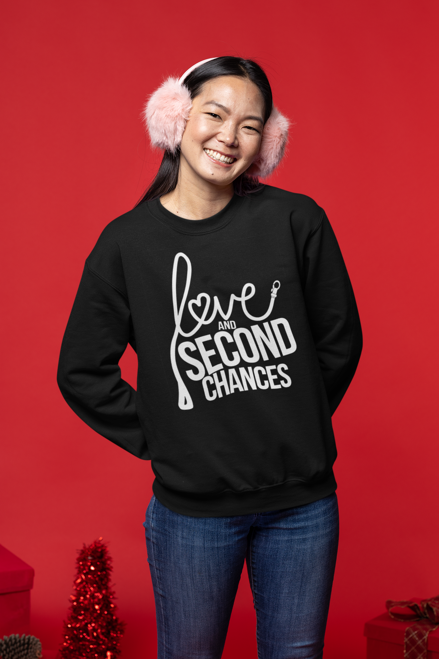 NEW Love & Second Chances Fleece Sweatshirt - Ruff Life Rescue Wear