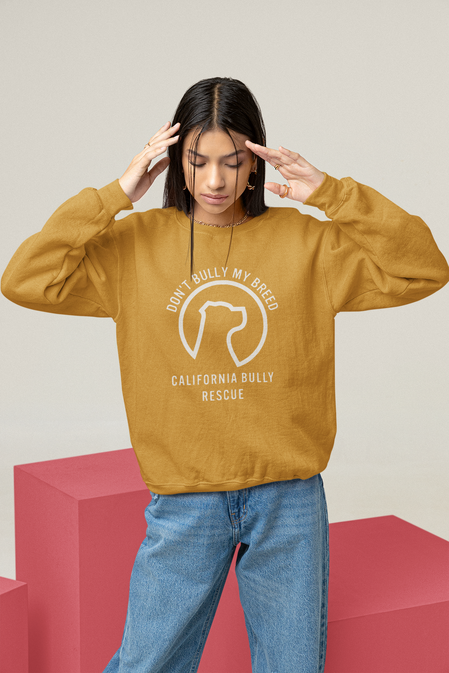 California Bully Rescue Sweatshirt (available in several colors) - Ruff Life Rescue Wear