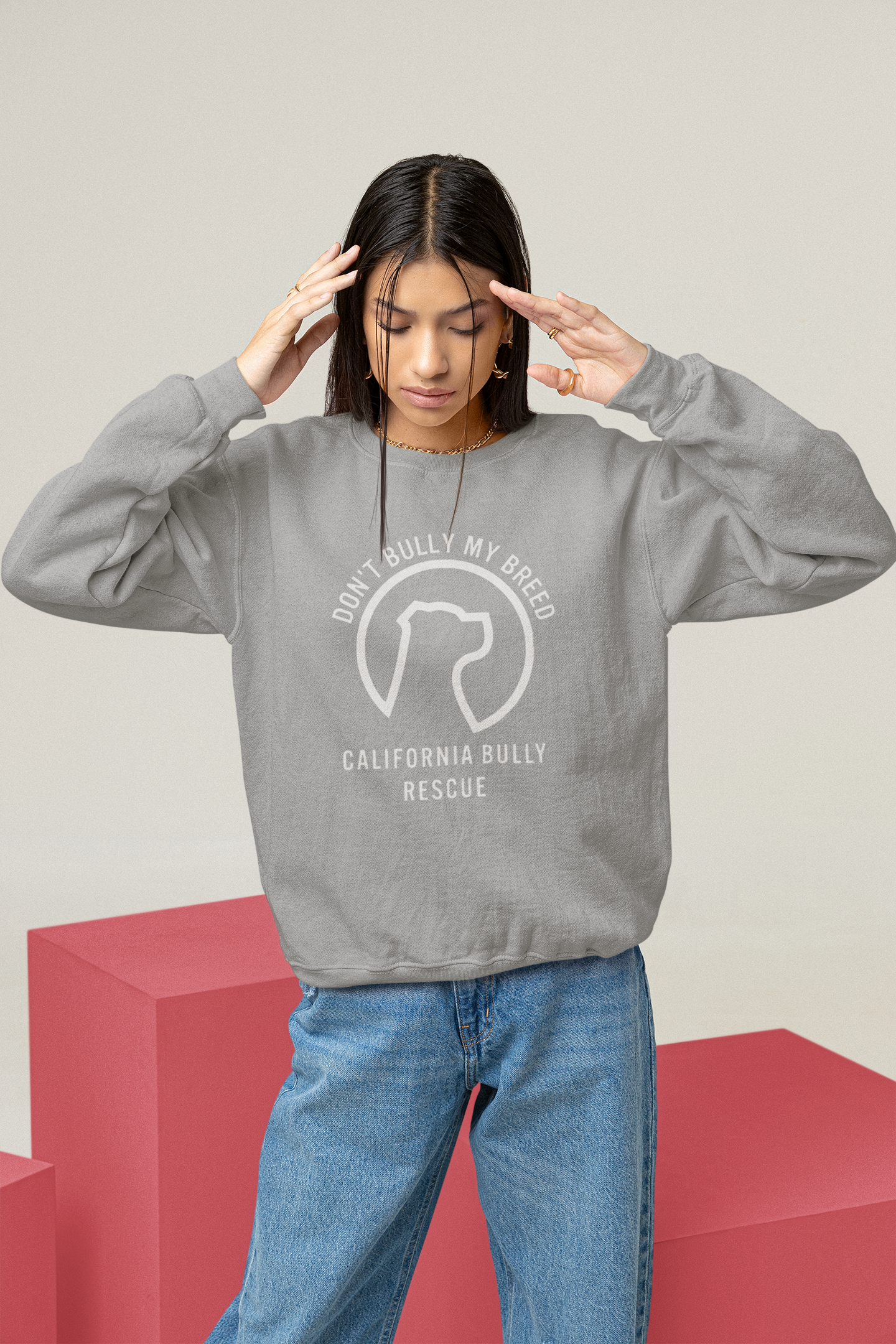 California Bully Rescue Sweatshirt (available in several colors) - Ruff Life Rescue Wear