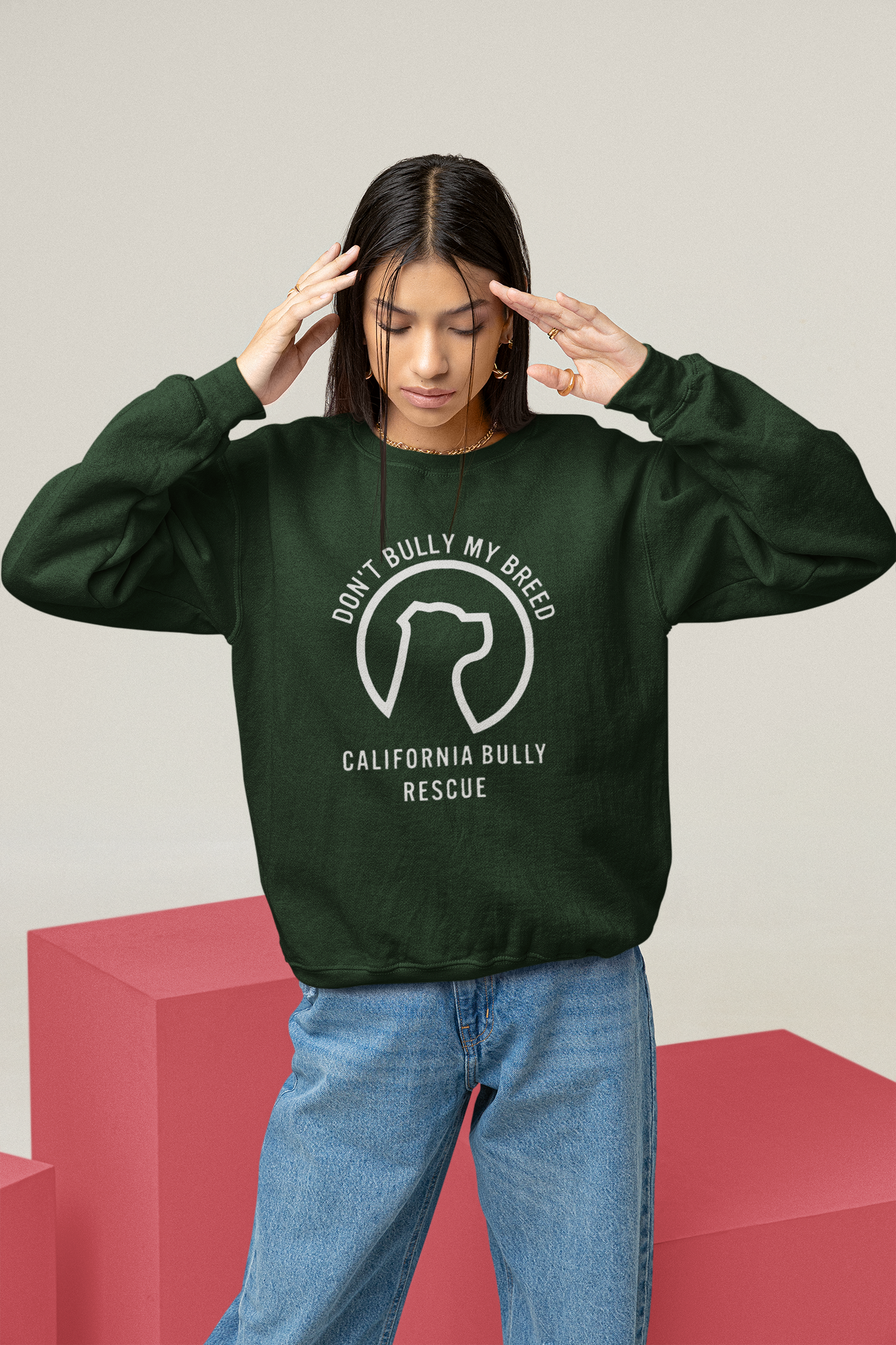 California Bully Rescue Sweatshirt (available in several colors) - Ruff Life Rescue Wear
