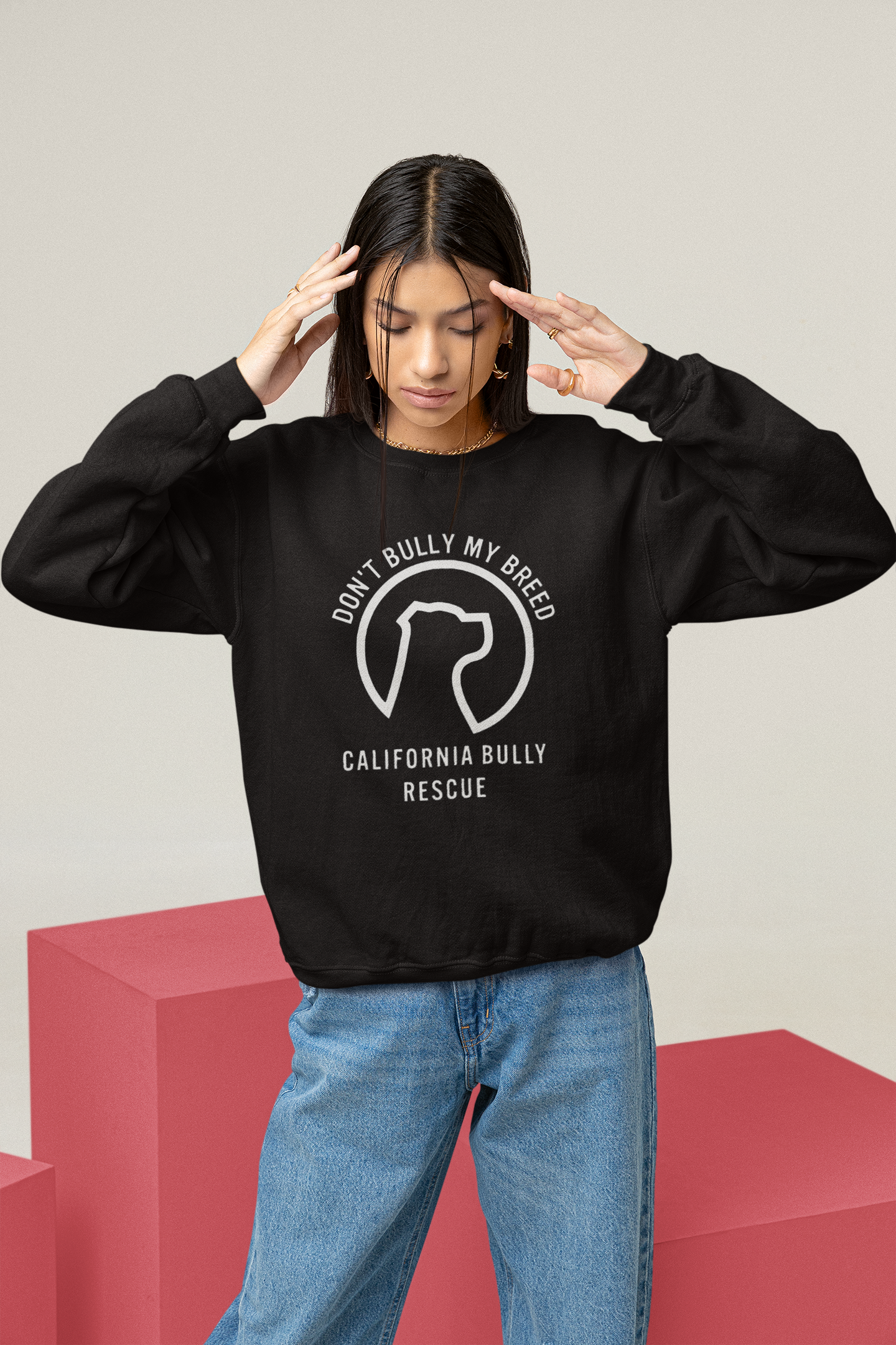 California Bully Rescue Sweatshirt (available in several colors) - Ruff Life Rescue Wear