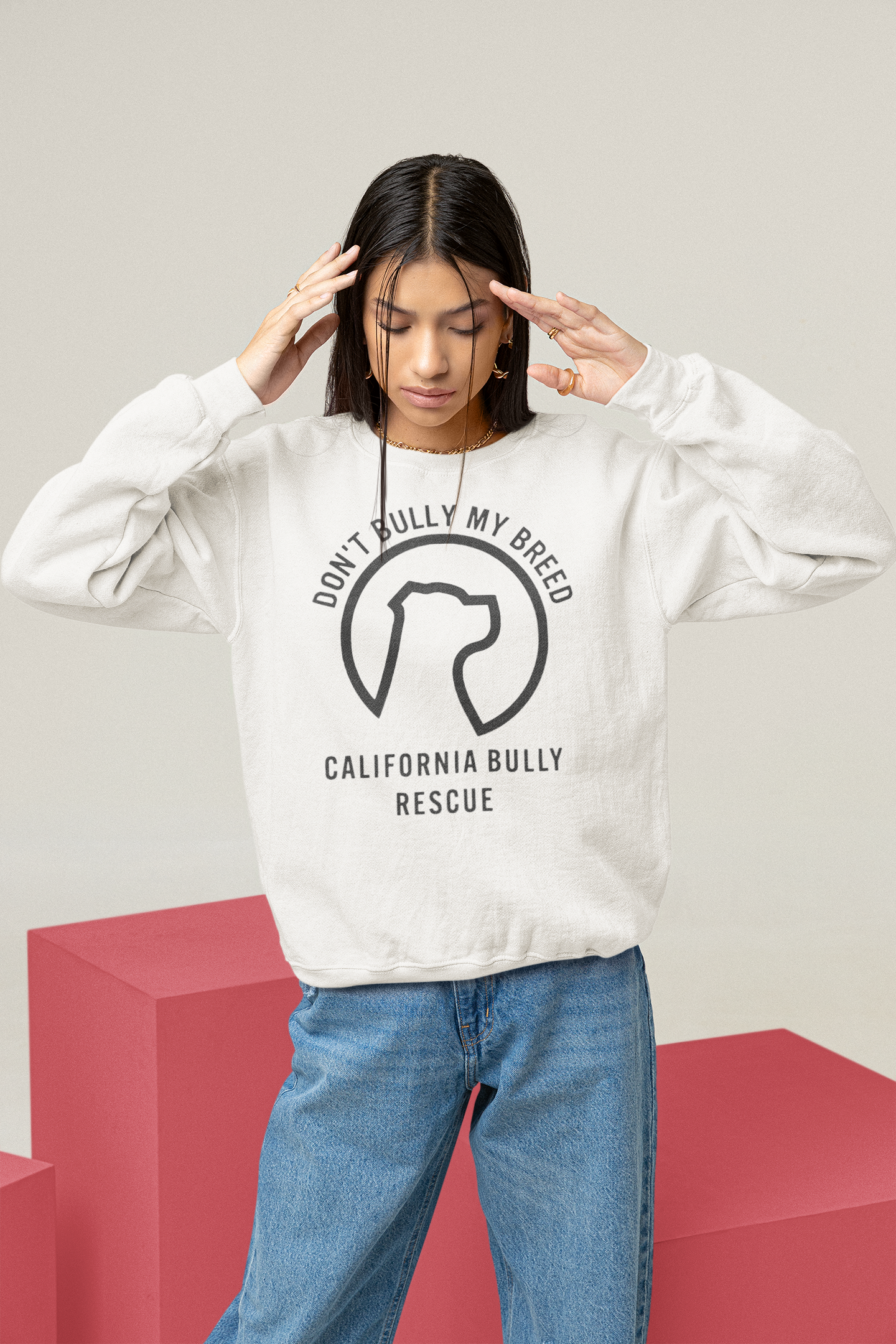 California Bully Rescue Sweatshirt (available in several colors) - Ruff Life Rescue Wear