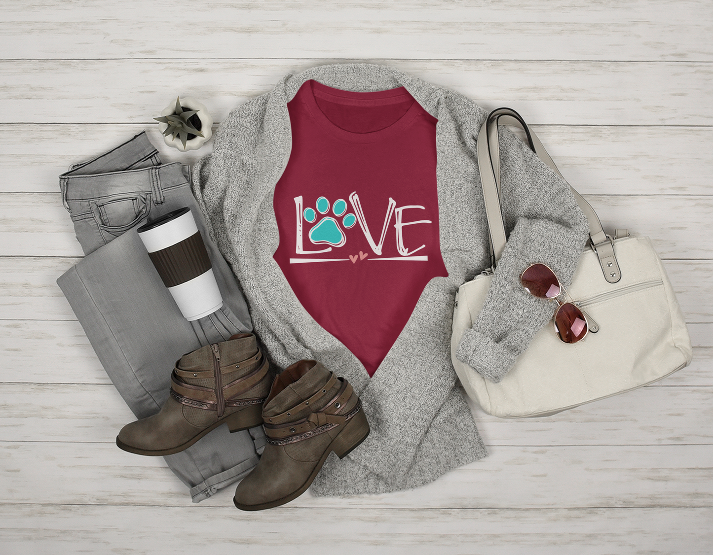 Lily's Valentine Tee (available in several colors) - Ruff Life Rescue Wear