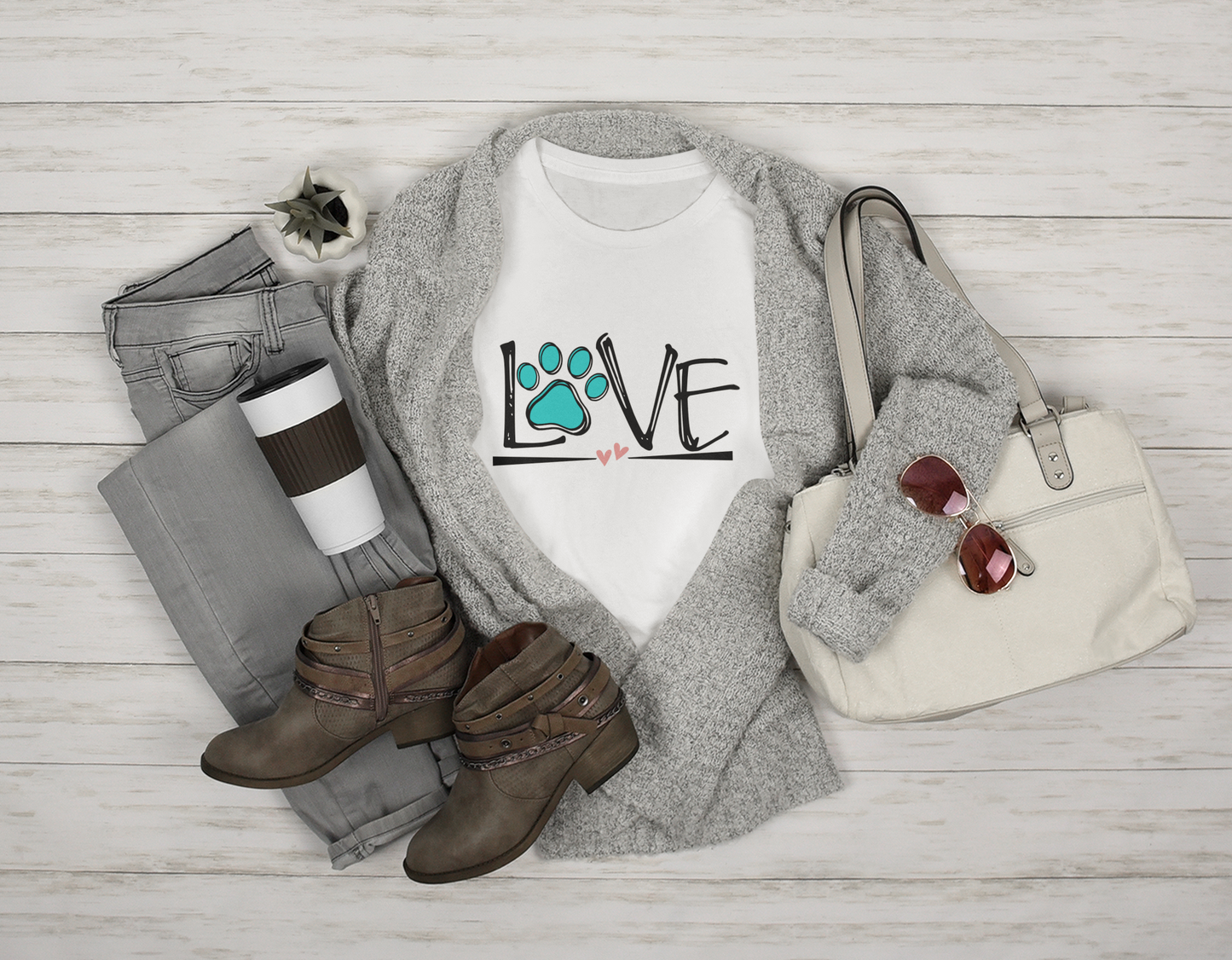 Lily's Valentine Tee (available in several colors) - Ruff Life Rescue Wear