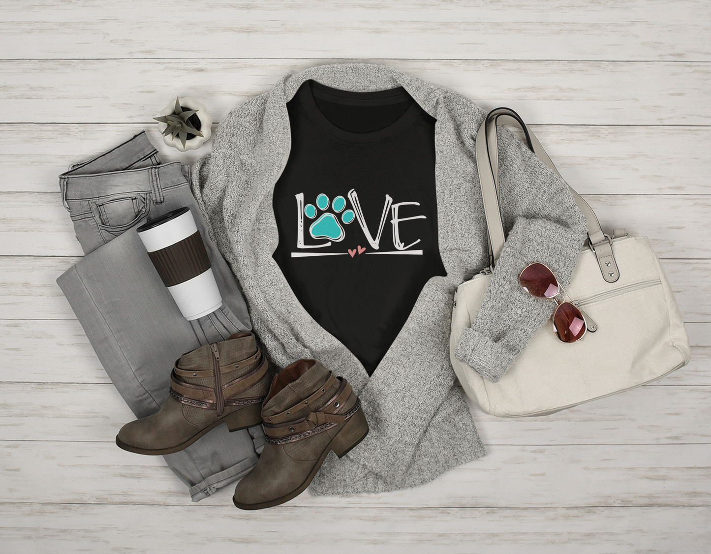 Lily's Valentine Tee (available in several colors) - Ruff Life Rescue Wear