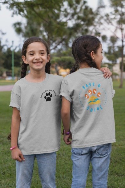 New Shine & Save Youth Tee - Ruff Life Rescue Wear