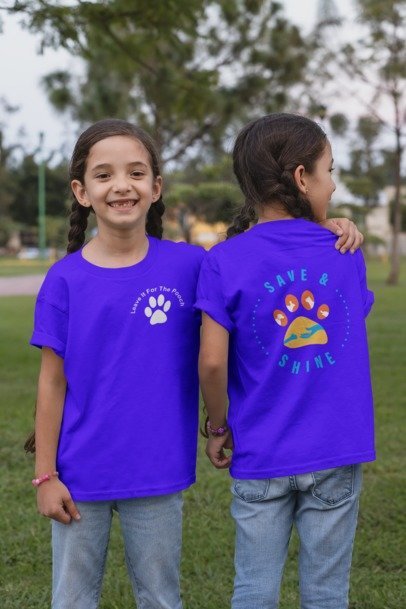 New Shine & Save Youth Tee - Ruff Life Rescue Wear