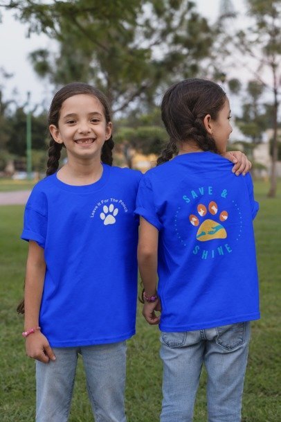 New Shine & Save Youth Tee - Ruff Life Rescue Wear
