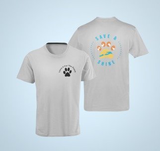 Save and Shine Unisex Tee (Available in several colors) - Ruff Life Rescue Wear