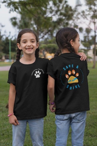 New Shine & Save Youth Tee - Ruff Life Rescue Wear