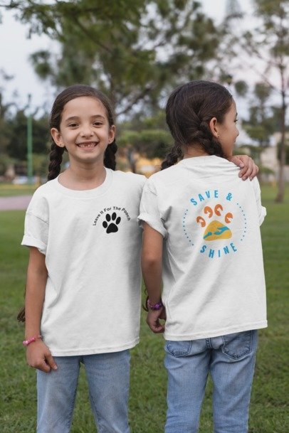 New Shine & Save Youth Tee - Ruff Life Rescue Wear