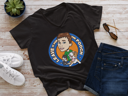 Leave It For The Pooch V-Neck - Ruff Life Rescue Wear